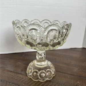 VTG LE Smith Moon & Stars Clear Glass Dish